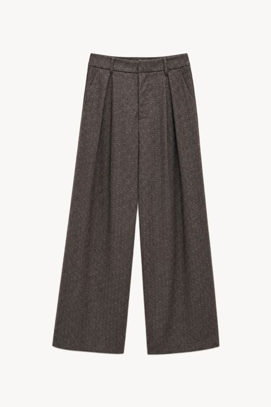 TROUSERS Y0357 BROWN