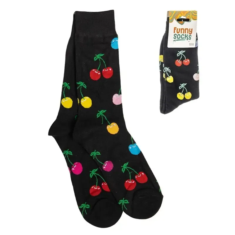 SOCKS UNISEX CHERRY