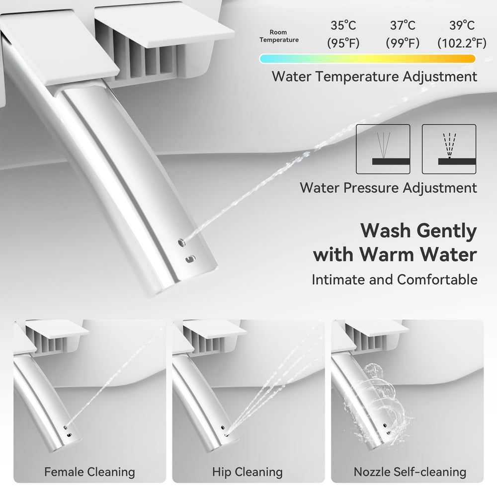Hynova AX7 Automatic Smart Bidet Toilet with Heated Seat | Built-in Water Tank