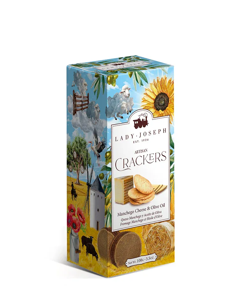 ​Lady Joseph Artisan Crackers Manchego Cheese & Olive Oil