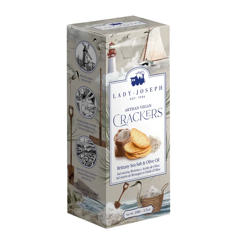 ​Lady Joseph Artisan Vegan Crackers Ibiza Sea Salt & Olive Oil