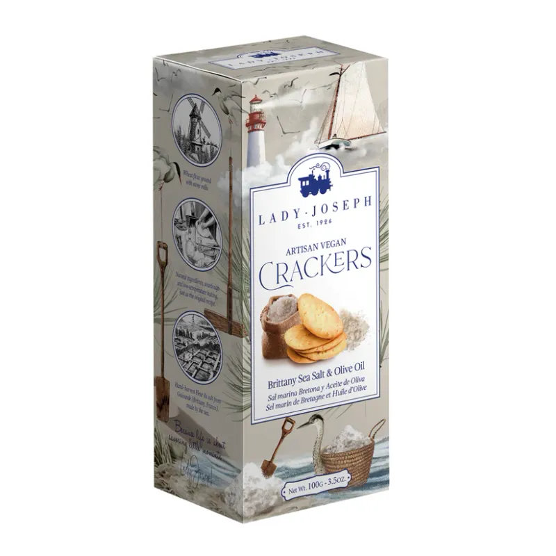 ​Lady Joseph Artisan Vegan Crackers Ibiza Sea Salt & Olive Oil