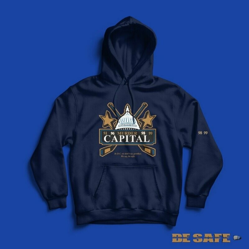 (202) BE SAFE Hoodie (Available in White or Navy!)
