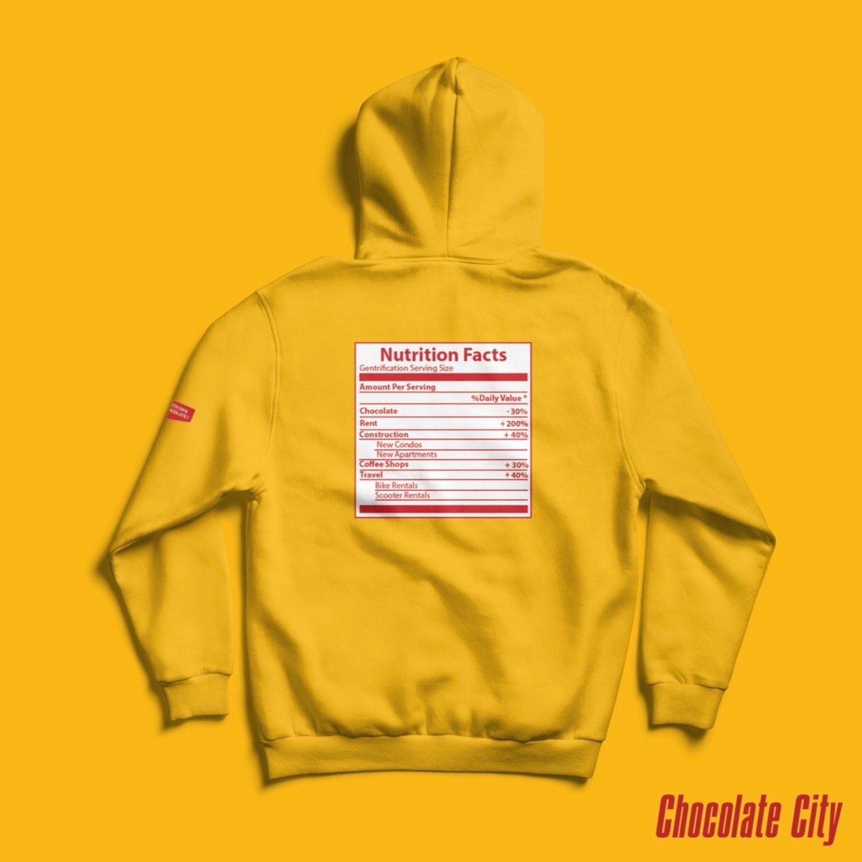 (202) Chocolate City Hoodie in GOLD