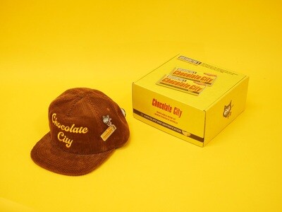 (202) CHOCOLATE CITY Corduroy Hat (w/ diecast pins)