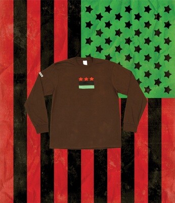 D.C. Black Power Flag Longsleeve T-Shirt