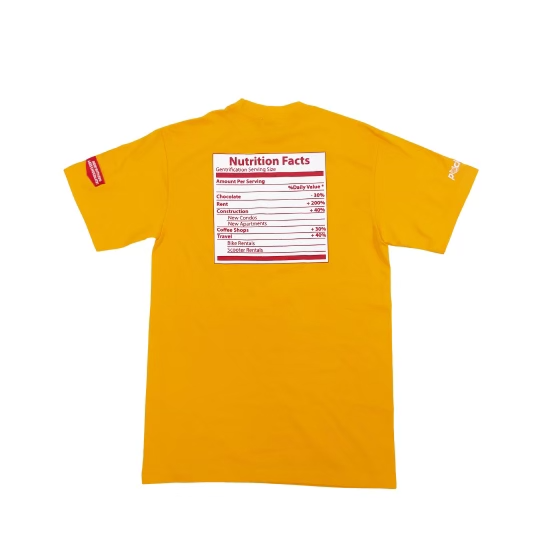 (202) Chocolate City T-Shirt, in Gold