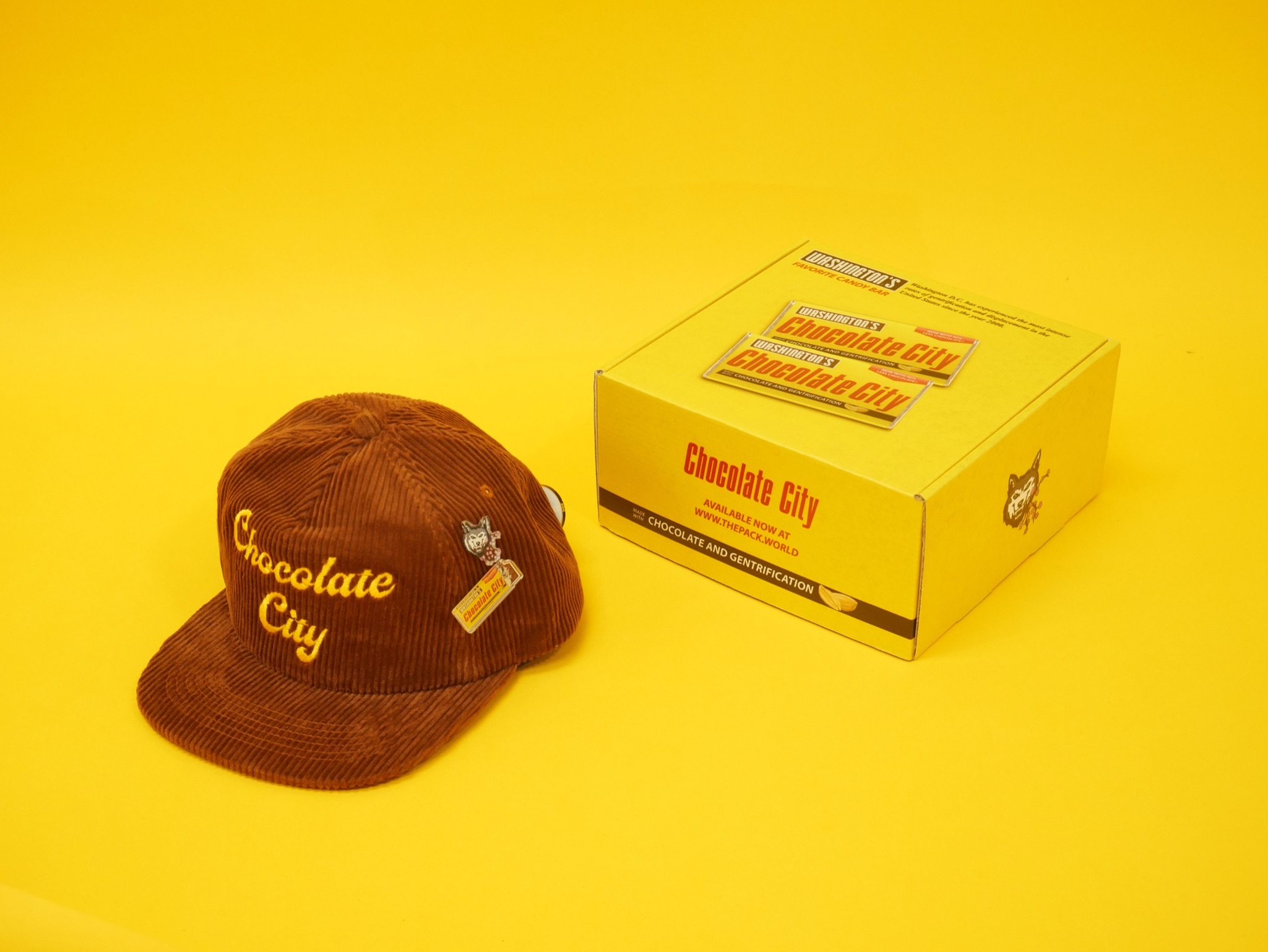 (202) CHOCOLATE CITY Corduroy Hat