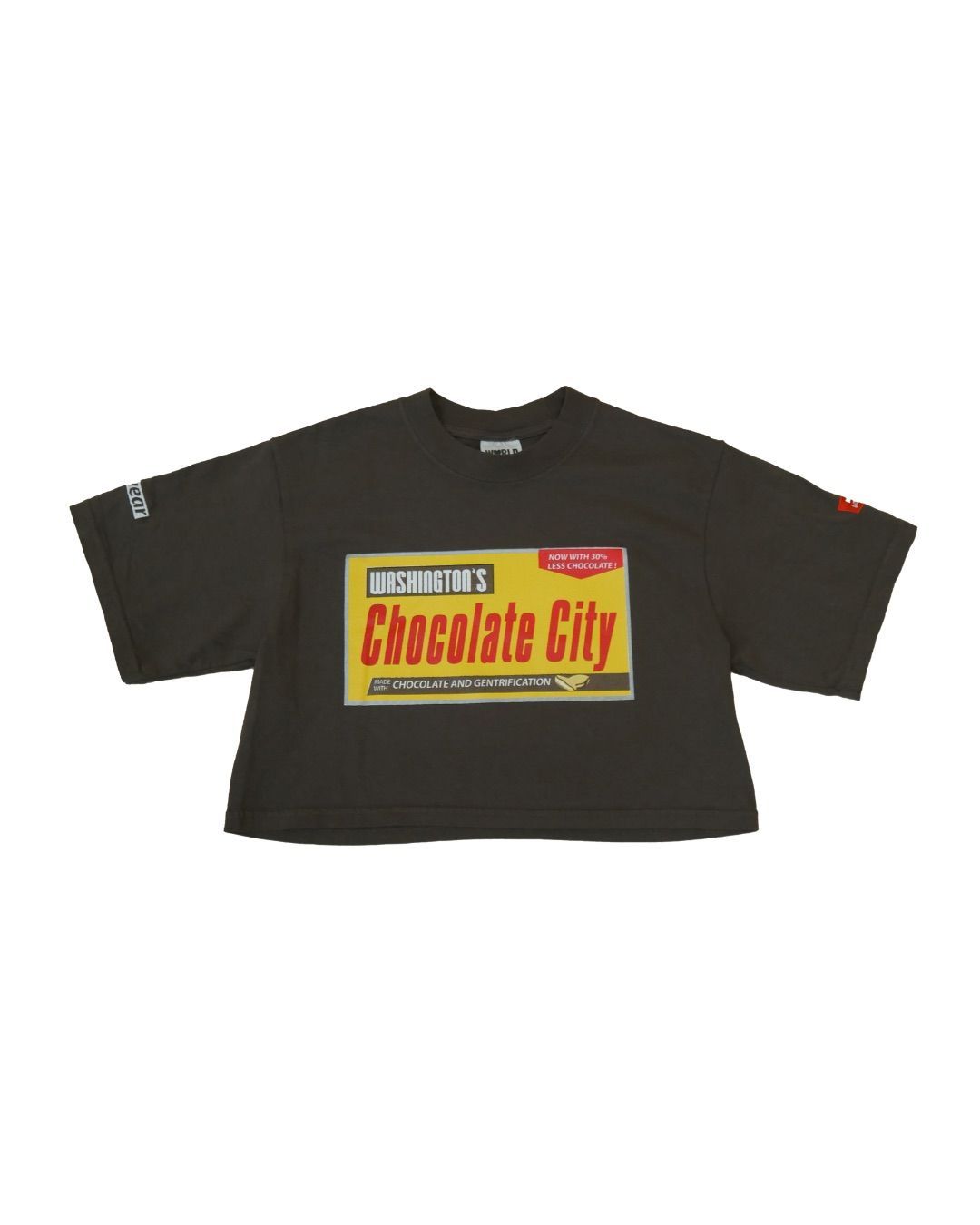 Chocolate City Cropped T-Shirt Chocolate City Cropped T-Shirt, Size: S