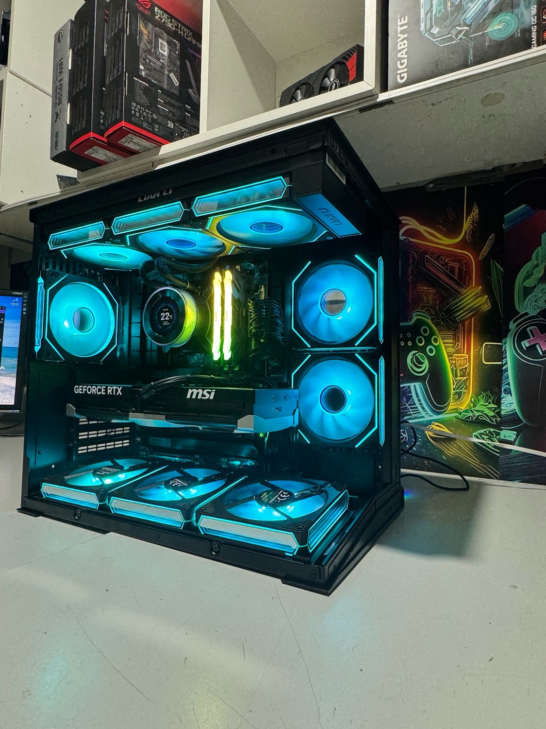 Gaming PC Rtx MSI Ventus X3 5080 16 GB OC intel I9 14900KF DDr5 32 GB 6400 MHz + 2 TB Ssd Pcie4