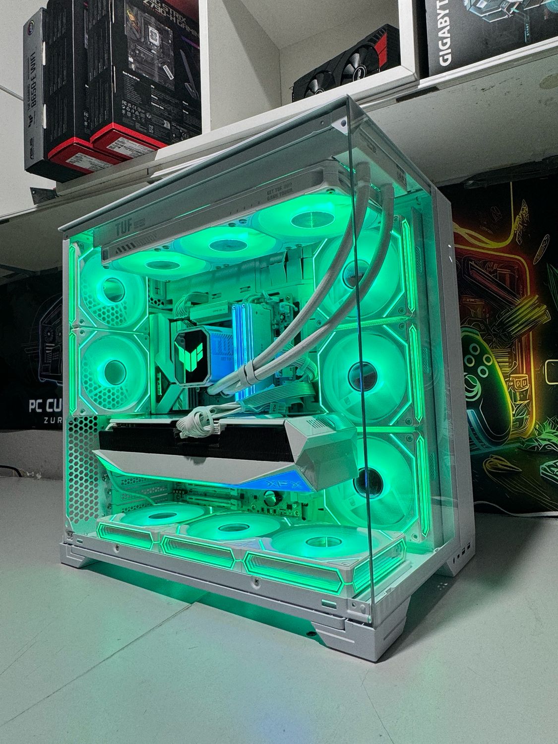 Gaming PC Stelaris AMD Setup RX9070XT 16 GB  Oc +7800X3D 32 Gb Ram +1 Tb Ssd