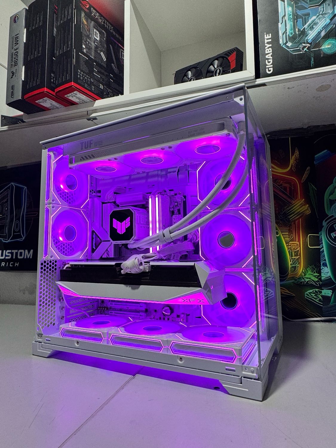 Gaming PC Stelaris AMD Setup RX9070XT 16 GB  Oc +7800X3D 32 Gb Ram +1 Tb Ssd