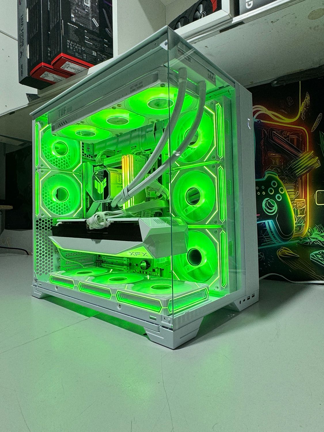 Gaming PC Stelaris AMD Setup RX9070XT 16 GB  Oc +7800X3D 32 Gb Ram +1 Tb Ssd