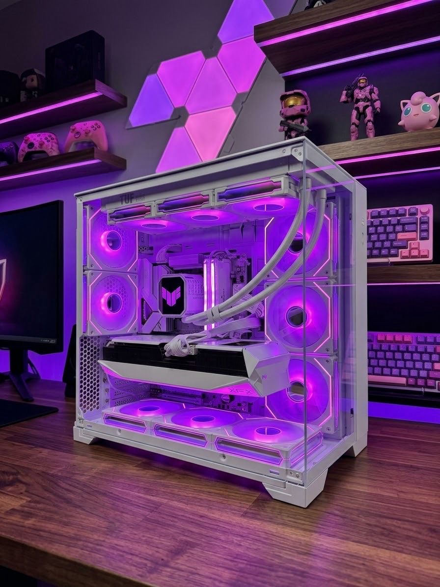 Gaming PC Stelaris AMD Setup RX9070XT 16 GB  Oc +7800X3D 32 Gb Ram +1 Tb Ssd