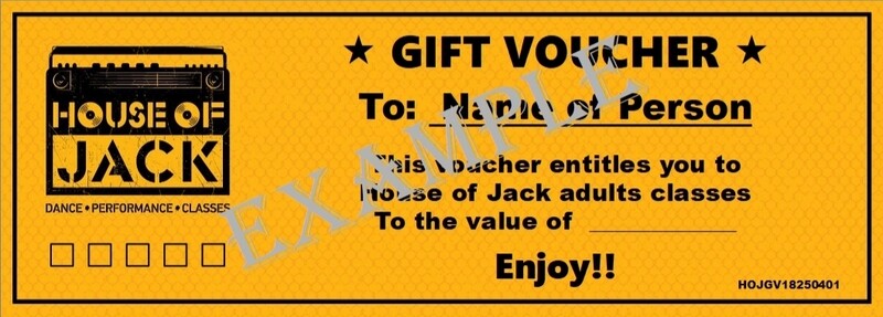 GIFT VOUCHER - KIDS CLASSES