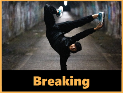 Breaking (breakdance), Beg-Imp / Open level, 5-6pm Sat 25th March with Ilja
