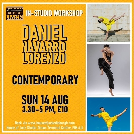 Contemporary Workshop with Daniel Navarro Lorenzo, Sun 14 August, 3.30 - 5 pm