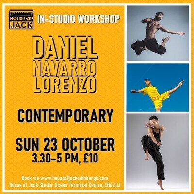 Contemporary Workshop with Daniel Navarro Lorenzo, Sun 23 October, 3.30 - 5 pm