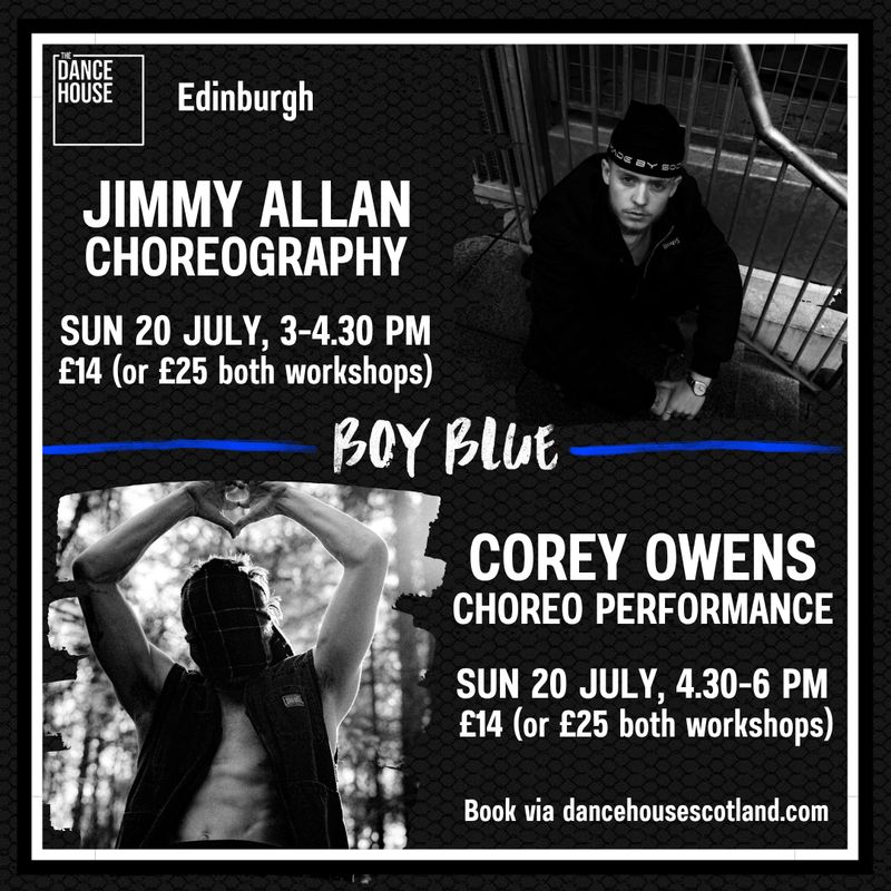 Choreography workshop with Jimmy Allan, Sunday 20th July
