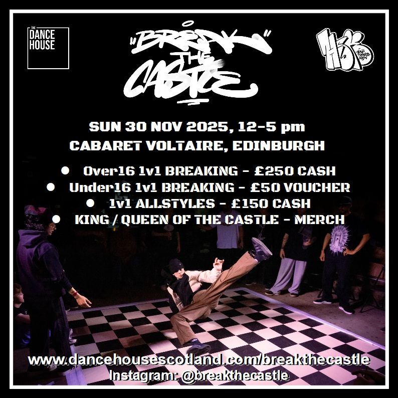 ENTRANT Break The Castle: Under16 1v1 Breaking: Sun 30 Nov 2025