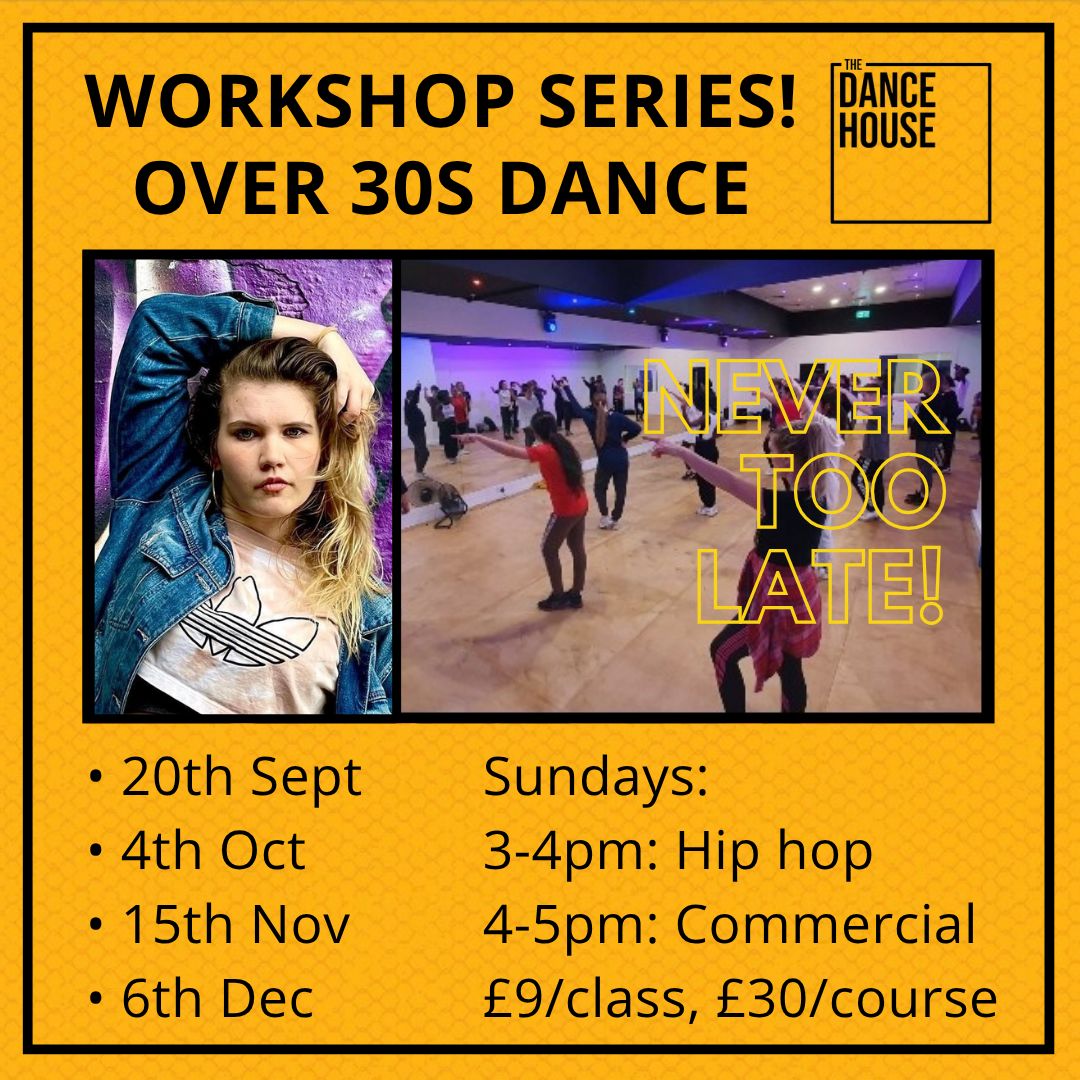 Course SEPT-DEC, Over 30s Commercial dance with Olivia
