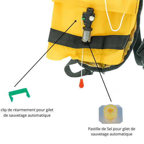 Pastille de sel pour gilet de sauvetage automatique