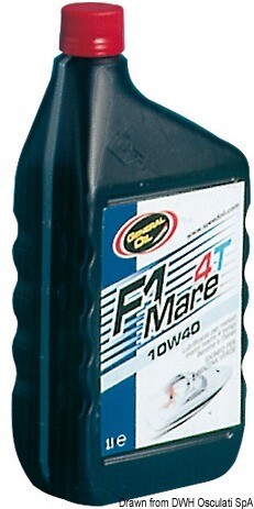 Huile marine 10W40 pour moteur 4 T
