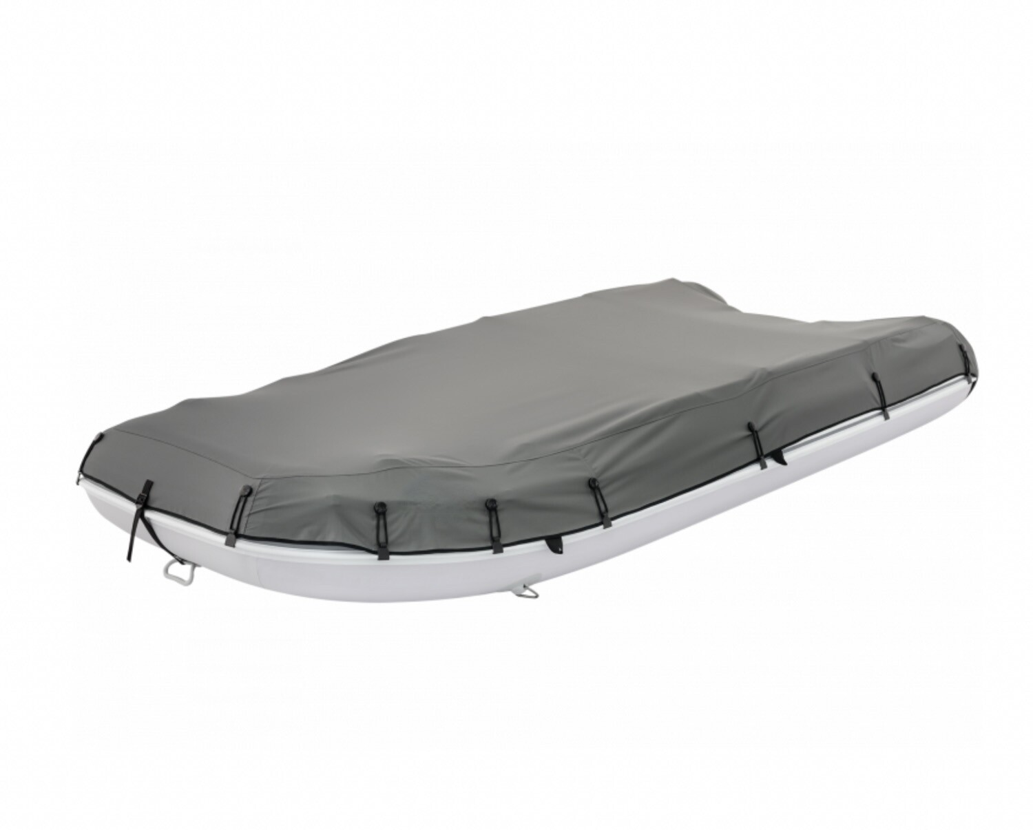 Bâche protection grise pour bateau pneumatique Pro Fisher, Nautic et Premium