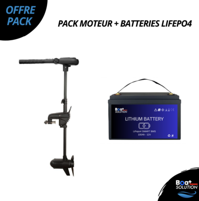 Pack moteur électrique + Batteries Lifepo4
