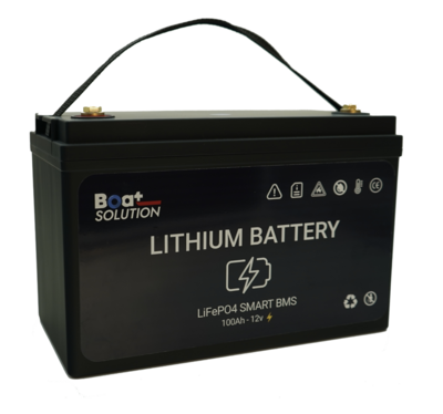 Batterie lithium Lifepo4 12V 100A Boat Solution France