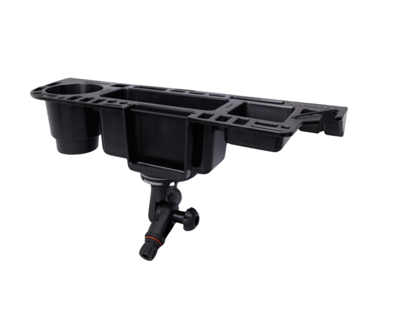 Plateau porte-boissons, téléphone portable et ustensiles de pêche Scotty avec aimant et adaptateur pour fixation Fasten Borika