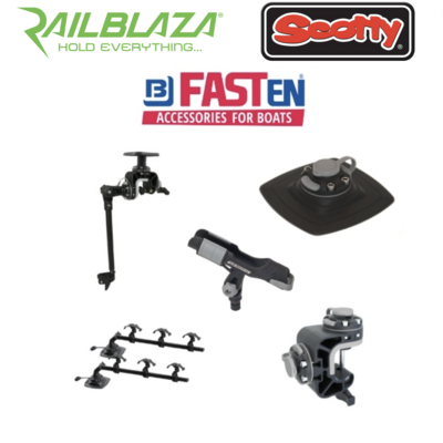 Accessoires Fasten Borika / Railblaza / Scotty / Cremers