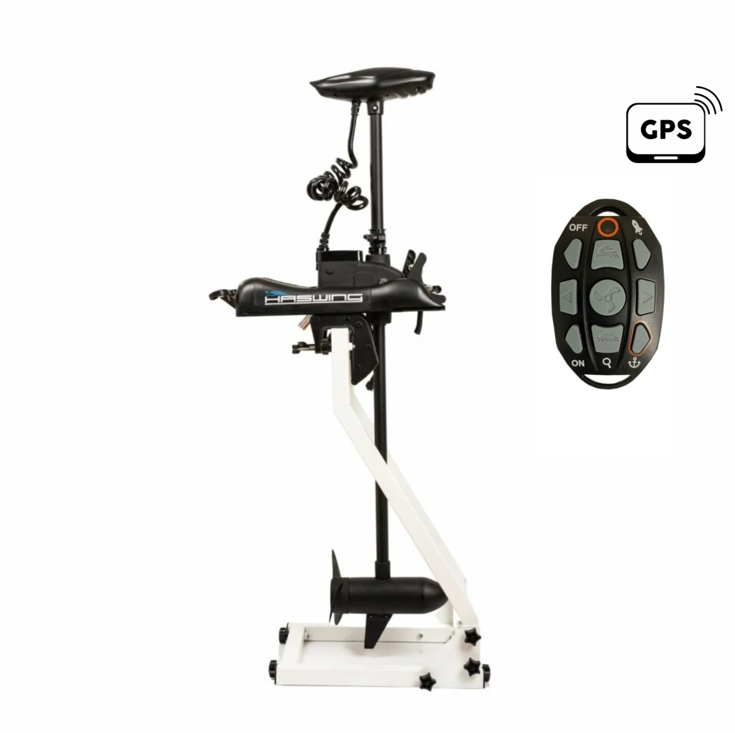 Moteur électrique Haswing Cayman B - 55 Lbs - GPS version G1.6 - arbre 137 cm