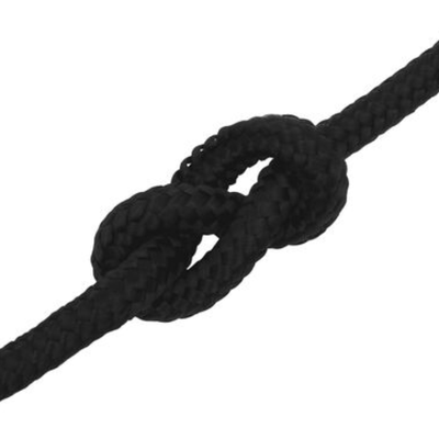 Corde d'amarrage noir en polypropylène 10 mm