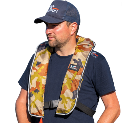 Gilet de sauvetage automatique camouflage Boat Solution