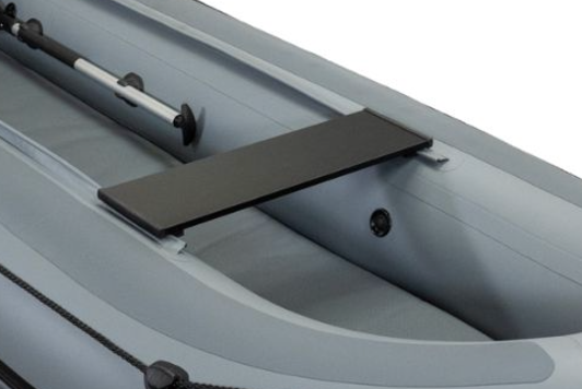 Banc en aluminium noir pour bateau Hybrid | Boat Solution France