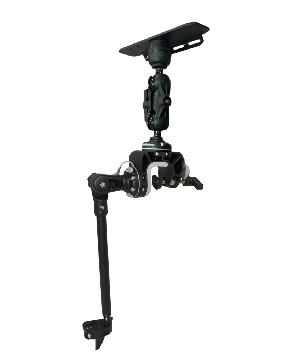 Support échosondeur avec tablette rectangulaire orientable | Fasten Borika