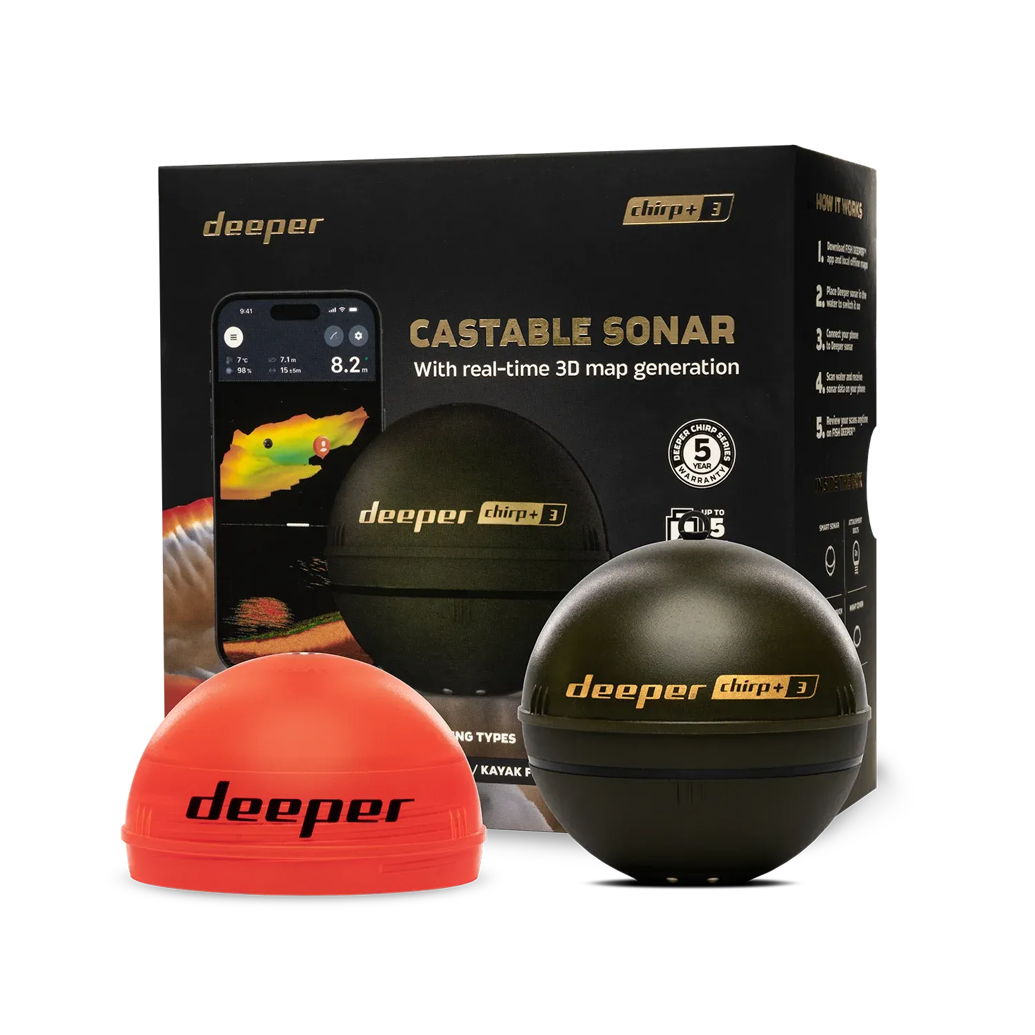 Deeper sondeur CHIRP+3