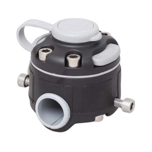 Embase Fast-clip tube rond Ø22/25 mm | Fasten Borika