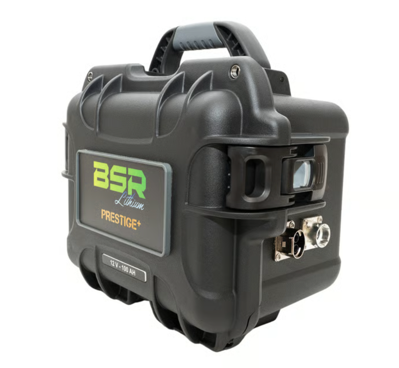 Batterie Lithium BSR Valise PRESTIGE+ LifePo4 Gen3 12V/100Ah + chargeur+ prise sondeur Batterie Lithium BSR Valise PRESTIGE+ LifePo4 Gen3 12V/100Ah + chargeur+ prise sondeur
