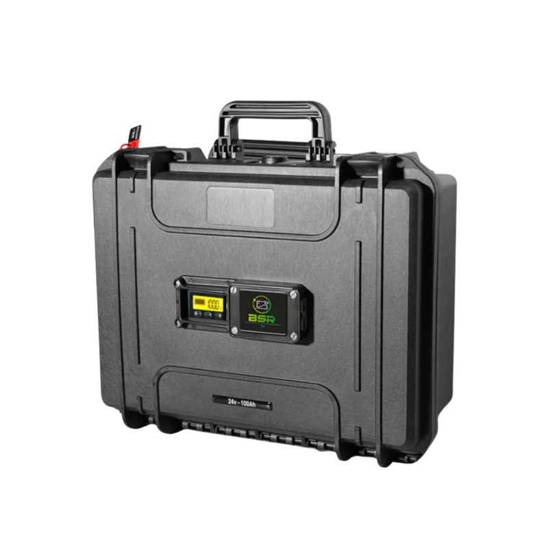 Batterie Lithium BSR Valise ECO LifePO4 24V/100 Ah avec Chargeur Batterie Lithium BSR Valise ECO LifePO4 24V/100 Ah avec Chargeur