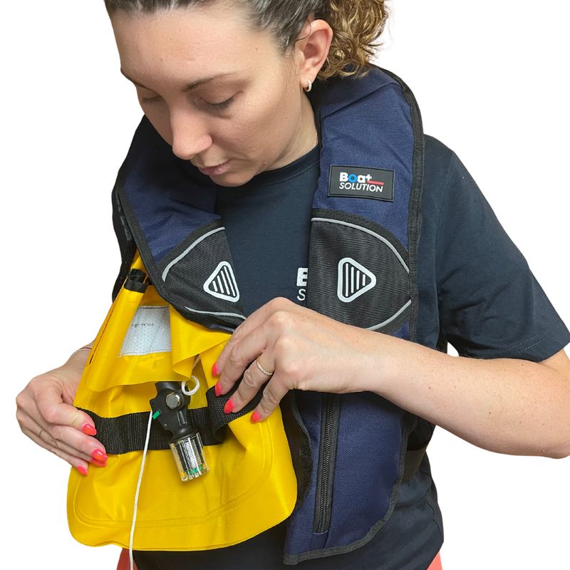 Gilet de sauvetage automatique Boat Solution Bleu marine