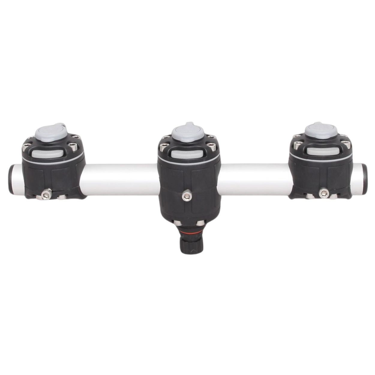 Barre de fixation 3 équipements 350 mm Gris | Fasten Borika