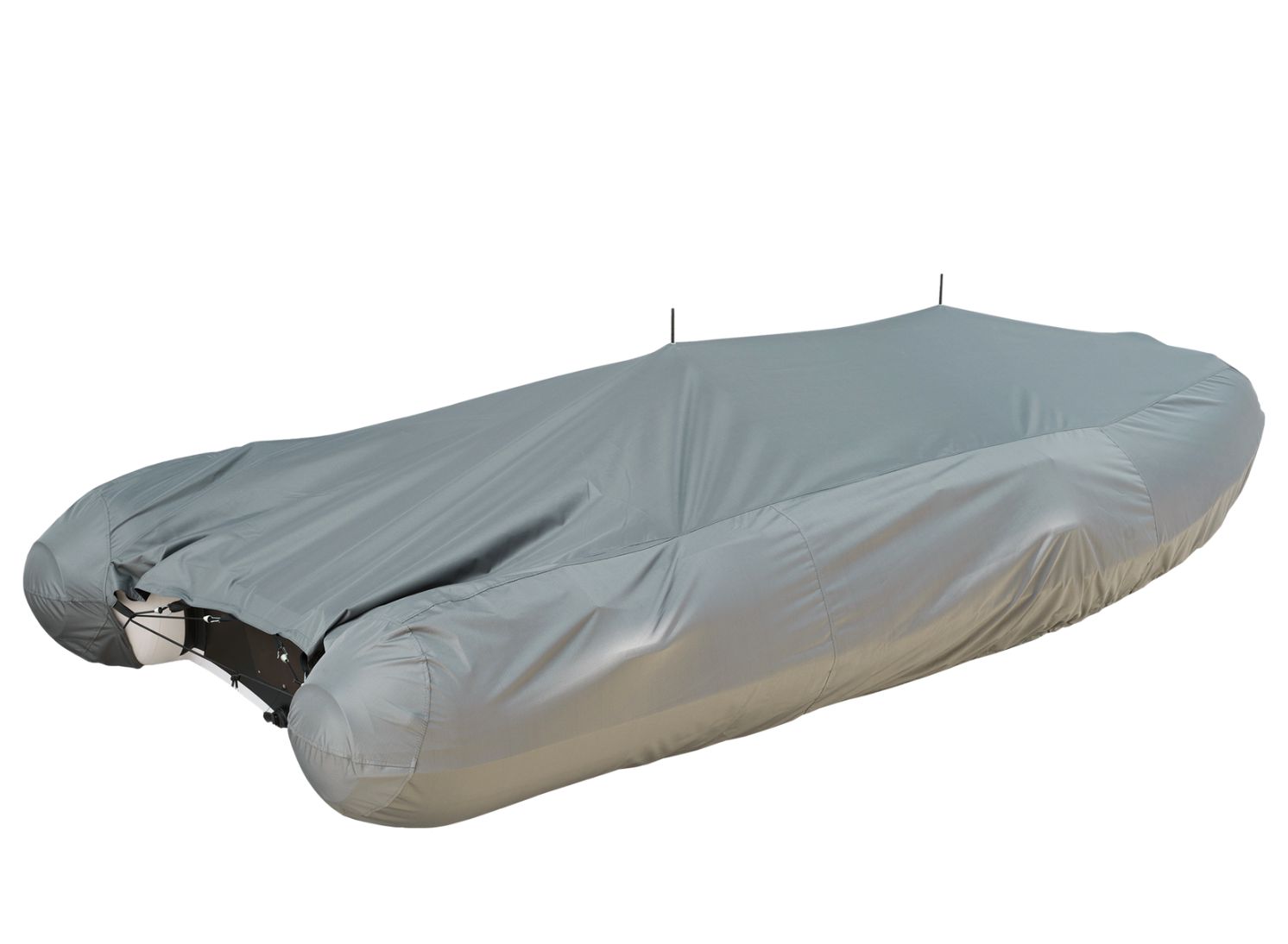 Bâche protection grise pour bateau pneumatique