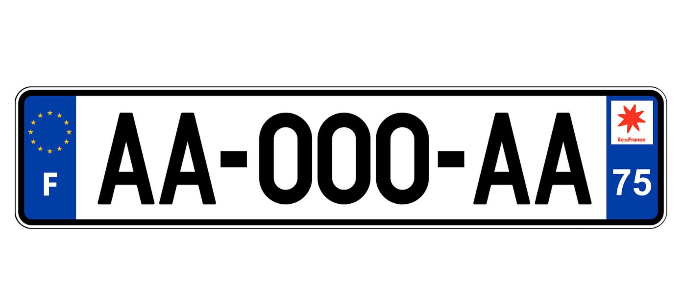 Plaque d’immatriculation homologuée + installation sur remorque