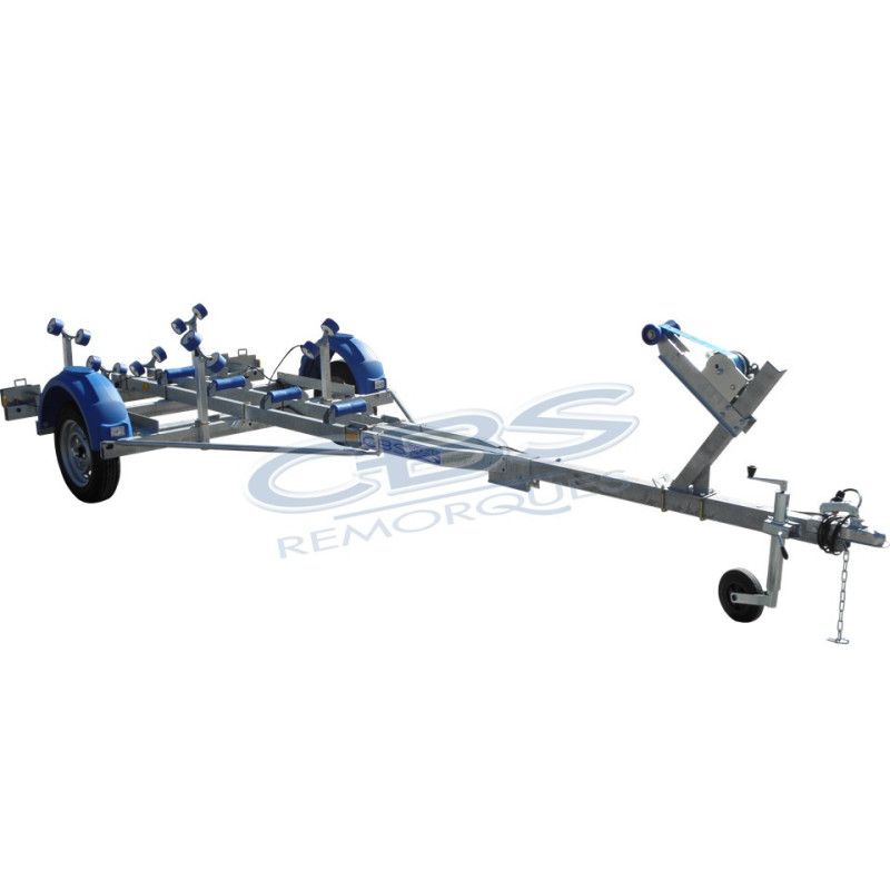 Remorque bateau pour semi-rigide CBS T8R