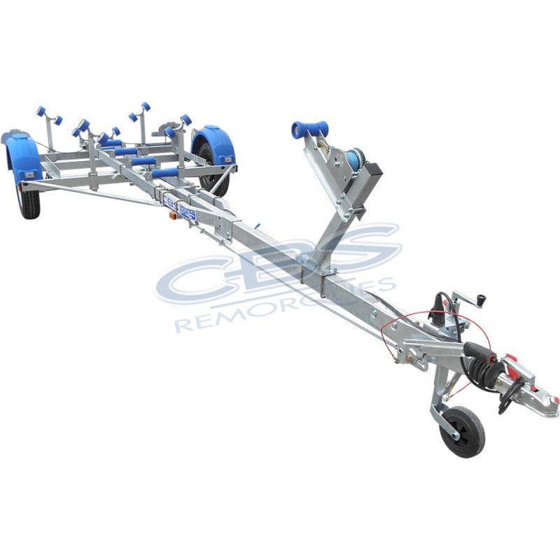 Remorque bateau pour semi-rigide CBS T8F