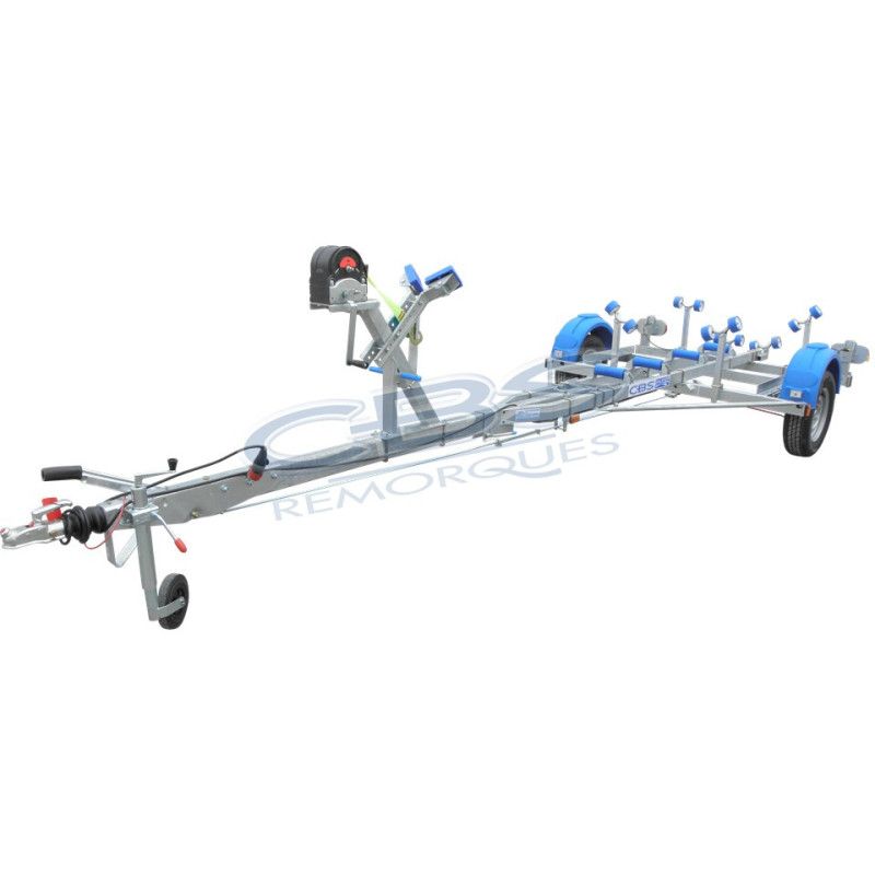 Remorque bateau pour semi-rigide CBS T8RF