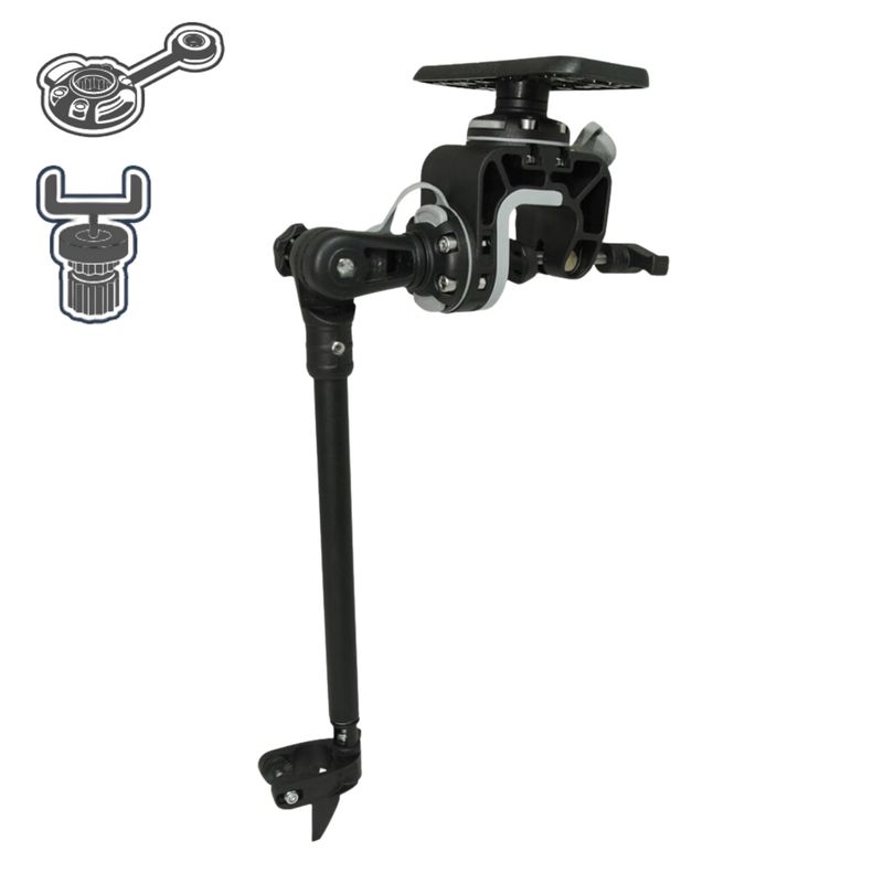 Support échosondeur avec tablette rectangulaire | Fasten Borika