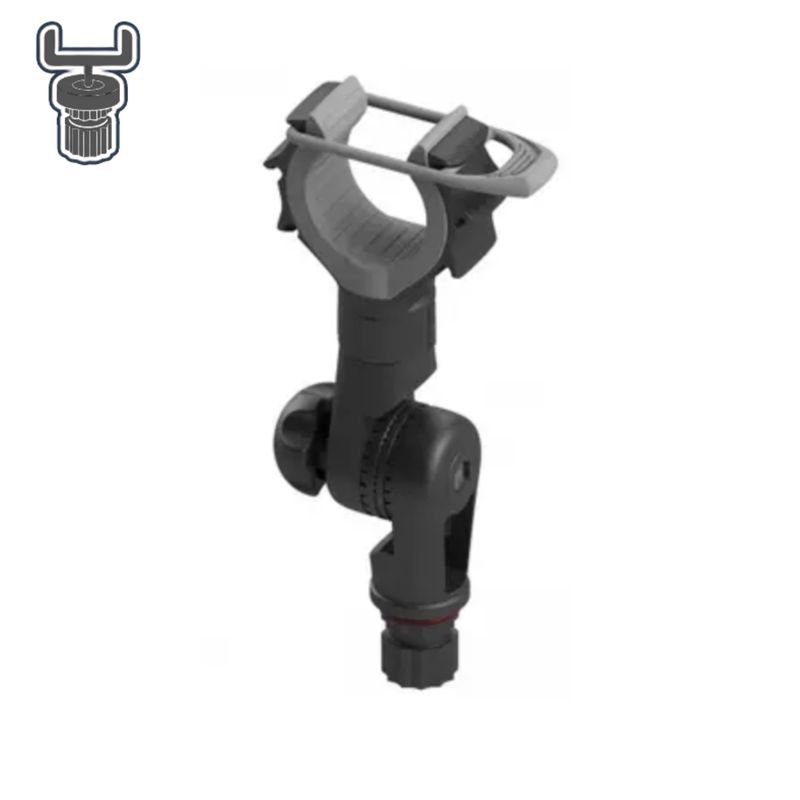 Tiges de fixation et support de tube Ø15/50 mm caoutchouc élastique rotatif et inclinable | Fasten Borika